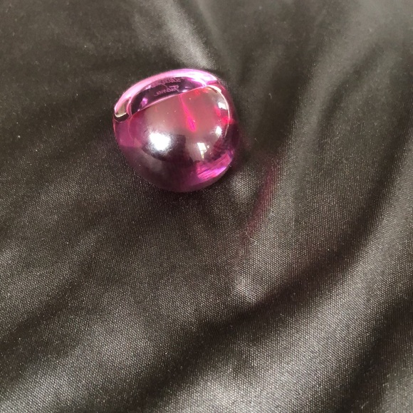 Lalique Crystal Caboshon ring (fuschia) - Picture 3 of 5